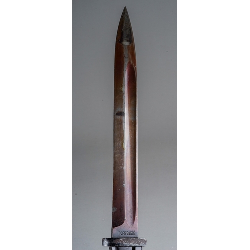 330 - A WW2 Third Reich Mauser K98 bayonet by Berg & Co  complete with scabbard, with matching serial numb... 