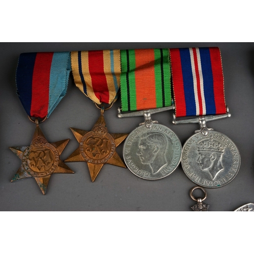 336 - A cased Elizabeth II Faithful Service medal awarded to Edwin Woodhall Strachan, with spare ribbon, a... 