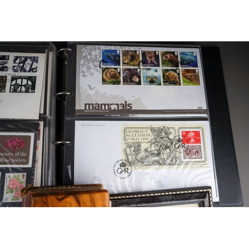 351 - Stamps: Five albums of first day covers, dating from late 1970s through to first quarter 21st centur... 