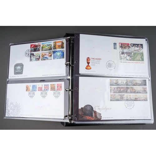 351 - Stamps: Five albums of first day covers, dating from late 1970s through to first quarter 21st centur... 