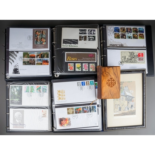 351 - Stamps: Five albums of first day covers, dating from late 1970s through to first quarter 21st centur... 