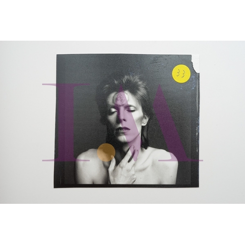 354 - DAVID BOWIE - Cut Contact Sheets Sukita Photo collection.
This black velvet hard cover book has been... 