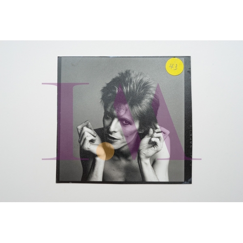 354 - DAVID BOWIE - Cut Contact Sheets Sukita Photo collection.
This black velvet hard cover book has been... 