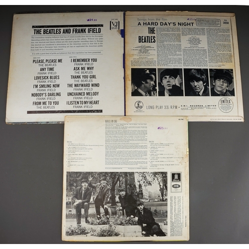 355 - The Beatles, three LPs, comprising 'The Beatles and Frank Ifield On Stage', Vee-Jay Records, stereo,... 