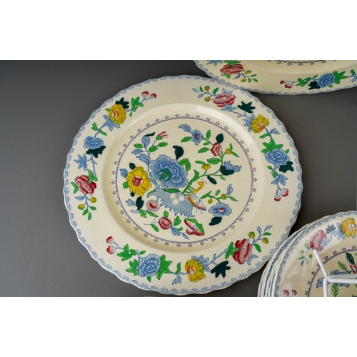 363 - A small quantity of Masons 'Regency' pattern dinner wares, including soup coupes and saucers, tea pl... 