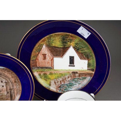 374 - A small parcel of 19th and 20th century local interest ceramics, comprising a set of early 19th cent... 