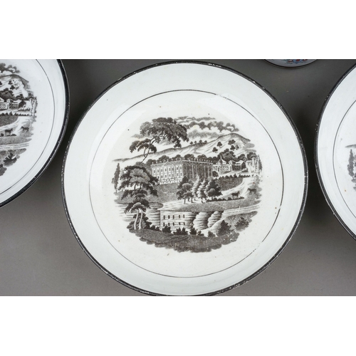 374 - A small parcel of 19th and 20th century local interest ceramics, comprising a set of early 19th cent... 