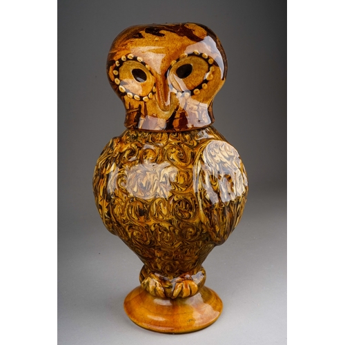 384 - Slipware Owl ( Ozzie the Owl), approx 28 cm tall