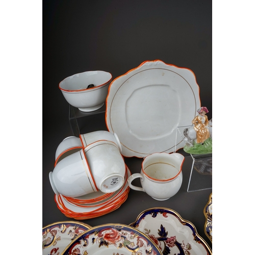 389 - Five pieces of Royal Crown Derby Imari 2451 pattern plates and other assorted ceramics, the 2451 pat... 