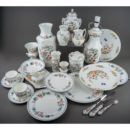 392 - A collection of Aynsley 'Pembroke' and 'Cottage Garden' pattern table and giftware, a number are sec... 