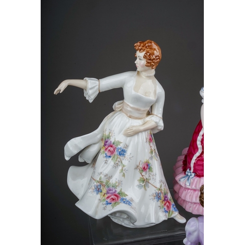 399 - Five Royal Doulton lady figures, comprising Hazel HN3167, Irish Charm HN4580, Sweet Sixteen HN3648, ... 