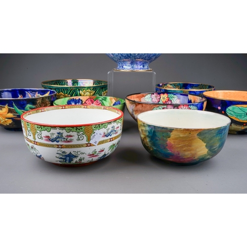 420 - Three early 20th Century Coronaware (S Hancock & Sons) bowls, the patterns include: Water Lily, Core... 