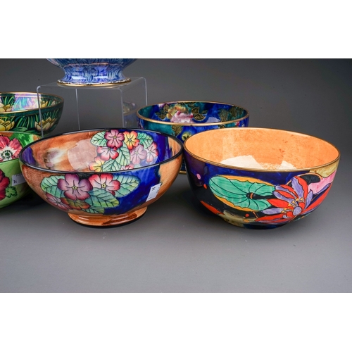 420 - Three early 20th Century Coronaware (S Hancock & Sons) bowls, the patterns include: Water Lily, Core... 