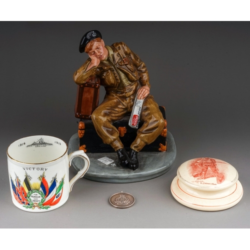 428 - A Royal Doulton limited edition figure 'The Railway Sleeper' HN4418, with certificate, together with... 