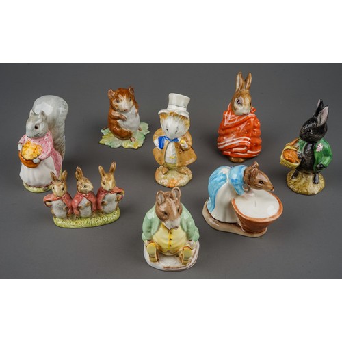 441 - Eight Beswick Beatrix Potter figures, comprising 'Amiable Guinea-Pig', 'Anna Maria', 'Samuel Whisker... 