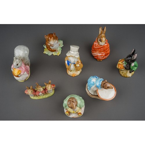 441 - Eight Beswick Beatrix Potter figures, comprising 'Amiable Guinea-Pig', 'Anna Maria', 'Samuel Whisker... 