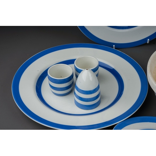 442 - A collection of early T.G Green Cornish ware blue and white kitchen  dinner and tea wares to include... 