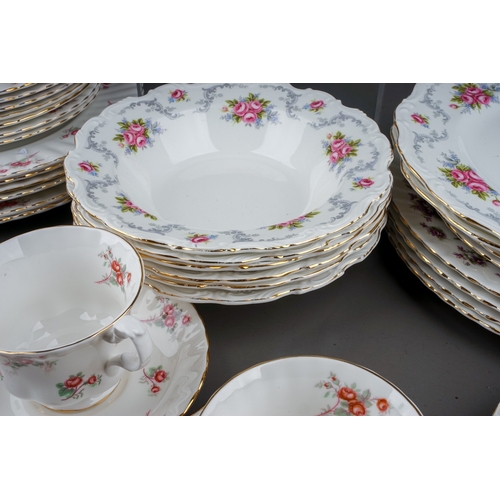 443 - A quantity of Royal Albert and Richmond table wares patterns, comprising a set of six Royal Albert '... 