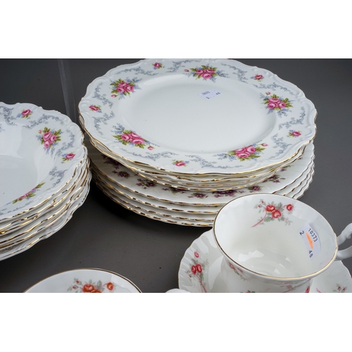 443 - A quantity of Royal Albert and Richmond table wares patterns, comprising a set of six Royal Albert '... 