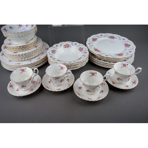 443 - A quantity of Royal Albert and Richmond table wares patterns, comprising a set of six Royal Albert '... 