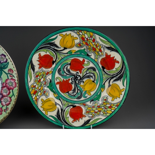 463 - Four Maling circular wall plaques to include:
1. 