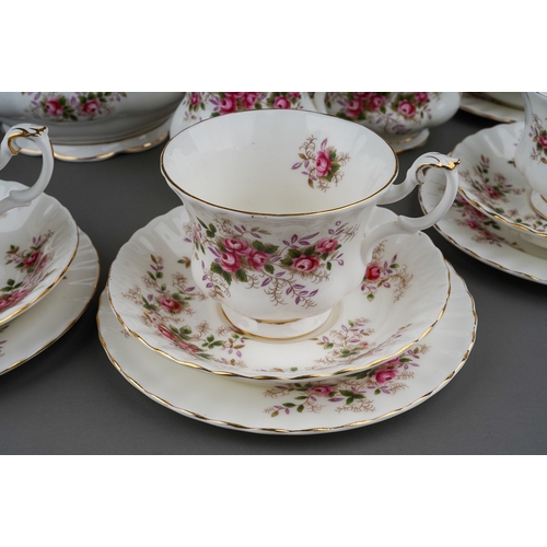 467 - Royal Albert tea set decorated in the Lavender Rose pattern, approximately 22 pieces