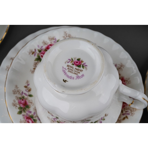 467 - Royal Albert tea set decorated in the Lavender Rose pattern, approximately 22 pieces