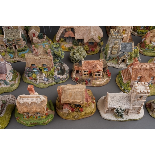 470 - Large collection of Lilliput lane houses to include Saxon cottage, Lakeland Christmas collection, ap... 