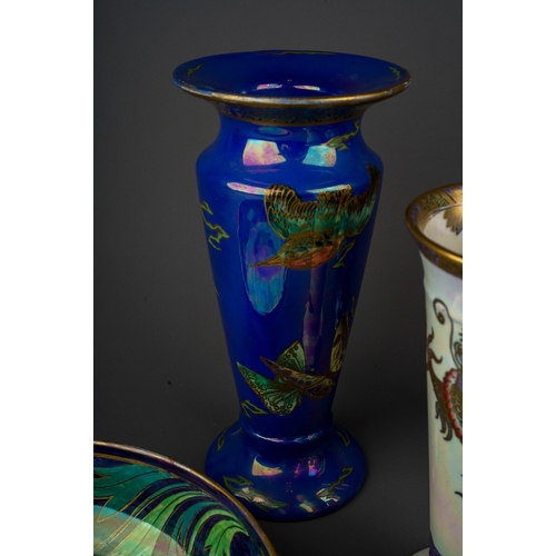 481 - A group of Maling lustre vases to include: 
1. a pair of 