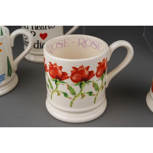 493 - Six Emma Bridgewater large mugs ranges include: 3  x Alice's Escapes (sea side theme); 1 x Copella; ... 