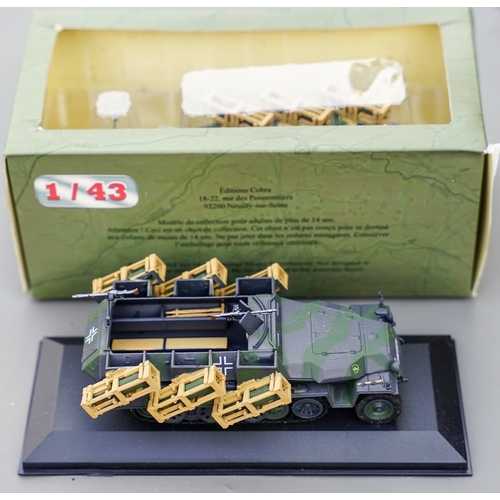 521 - A large quantity of Editions Cobra 1/43 scale German half track 5dkf2 25/1 Kursk 1942 rocket launche... 