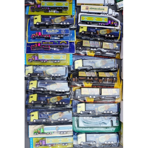 537 - 2 boxes of Dinky Matchbox diecast Schuco etc. mostly boxed.  Boxes water damaged