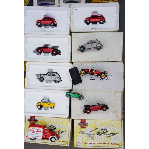 537 - 2 boxes of Dinky Matchbox diecast Schuco etc. mostly boxed.  Boxes water damaged