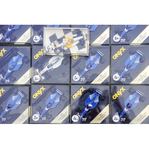 559 - One tray of 30 plus Onyx, F1 racing cars, boxed