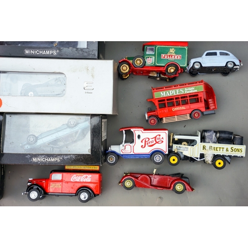 564 - 3 boxes of assorted cars, models, plastic figures etc