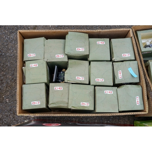 568 - A very large collection of boxed Military vehicles , damaged boxes (5)