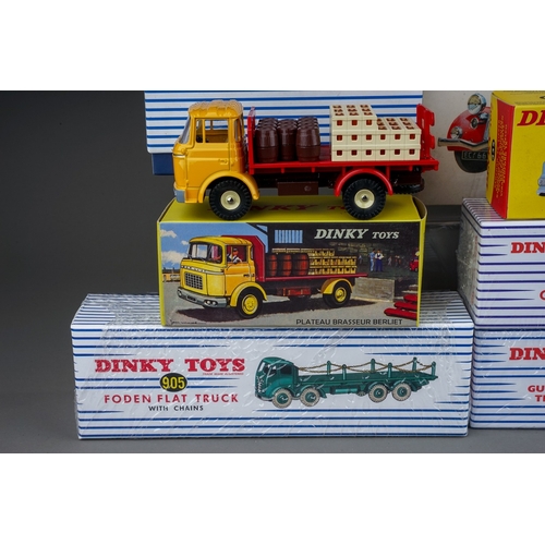 580 - A box of Atlas Edition and Matchbox reproduction Dinky vehicles, all boxed, some still shrink wrappe... 