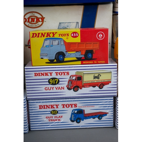 580 - A box of Atlas Edition and Matchbox reproduction Dinky vehicles, all boxed, some still shrink wrappe... 