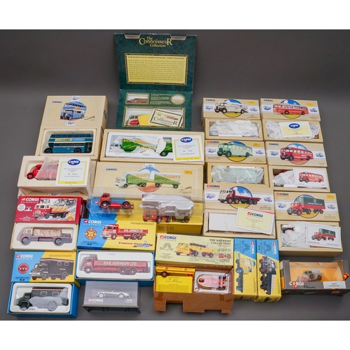 593 - Nineteen boxed Corgi Classics lorries, trucks, coaches, etc, includes a small number of sets, includ... 