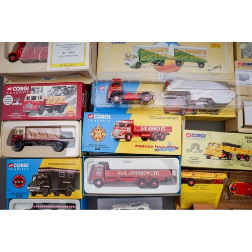 593 - Nineteen boxed Corgi Classics lorries, trucks, coaches, etc, includes a small number of sets, includ... 