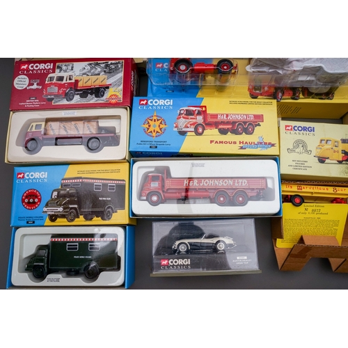 593 - Nineteen boxed Corgi Classics lorries, trucks, coaches, etc, includes a small number of sets, includ... 