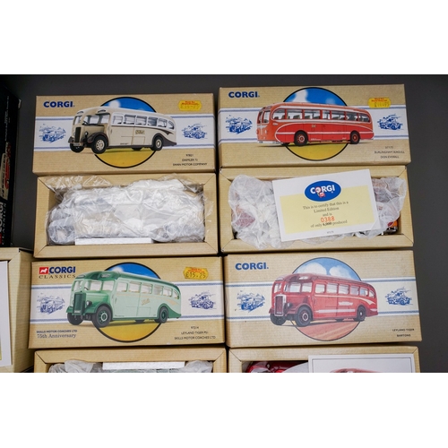 593 - Nineteen boxed Corgi Classics lorries, trucks, coaches, etc, includes a small number of sets, includ... 