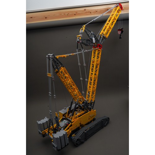 605 - LEGO Technic Liebherr Crawler Crane LR 13000 RC Set 42146, constructed, with box and instructions, a... 