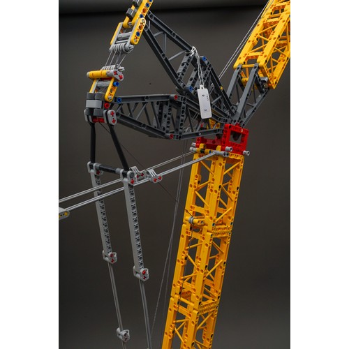 605 - LEGO Technic Liebherr Crawler Crane LR 13000 RC Set 42146, constructed, with box and instructions, a... 