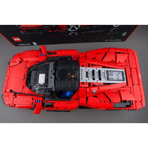 607 - Lego Technic 42143 Ferrari Daytona SP3 1:8 scale, constructed with box and instructions, appears com... 