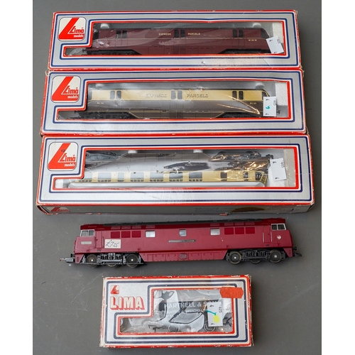 616 - Assorted 00 gauge Lima locomotives to include: 205133 MWG, Express Parcels; 305313W , 205143 MGW and... 