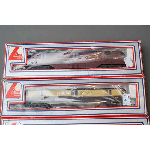 616 - Assorted 00 gauge Lima locomotives to include: 205133 MWG, Express Parcels; 305313W , 205143 MGW and... 