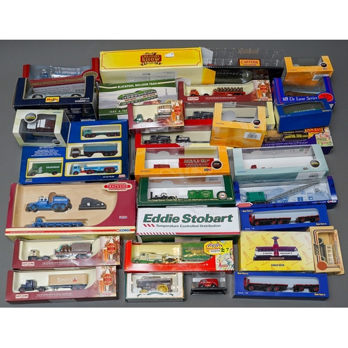 628 - Assorted die cast trucks and cars (1 box)