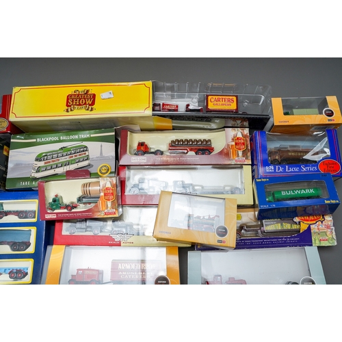 628 - Assorted die cast trucks and cars (1 box)