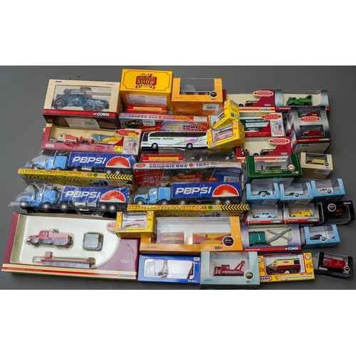 629 - Assorted die cast trucks and cars (1 box)